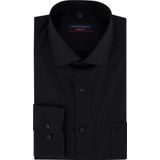 CASA MODA - Modern Fit Overhemd - Zwart - Mouwlengte 72 cm - Strijkvriendelijk