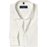 CASA MODA Overhemd - Beige / Off White - 100% Katoen - Strijkvriendelijk