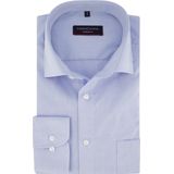 CASA MODA - Modern Fit Overhemd - Lichtblauw - Mouwlengte 7 - Strijkvriendelijk