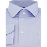 CASA MODA - Modern Fit Overhemd - Lichtblauw - Mouwlengte 7 - Strijkvriendelijk