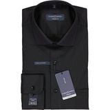 CASA MODA Overhemd - Zwart - 100% Katoen - Strijkvriendelijk