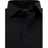 CASA MODA Overhemd - Zwart - 100% Katoen - Strijkvriendelijk
