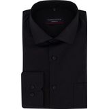 CASA MODA Overhemd - Zwart - 100% Katoen - Strijkvriendelijk