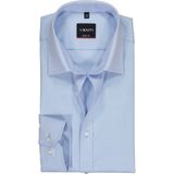 VENTI - Body Fit - Overhemd - Lichtblauw - Strijkvriendelijk, Katoen, Mouwlengte 72 cm, Boordmaat 42