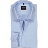 VENTI - Body Fit - Overhemd - Lichtblauw - Strijkvriendelijk, Katoen, Mouwlengte 72 cm, Boordmaat 42