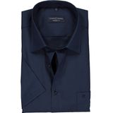 CASA MODA - Overhemd - Blauw - 100% Katoen - Korte Mouwen - Kent Kraag