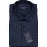 CASA MODA - Overhemd - Blauw - 100% Katoen - Korte Mouwen - Kent Kraag