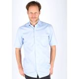 CASA MODA - Modern Fit - Overhemd - Lichtblauw - Korte Mouw - Strijkvriendelijk