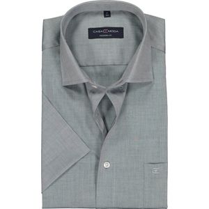 CASA MODA - Modern Fit - Overhemd - Grijs - Korte Mouw - Strijkvriendelijk