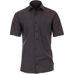 CASA MODA modern fit overhemd, korte mouw, antraciet grijs
