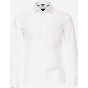 VENTI - Overhemd - Blauw - Poplin - Lange Mouwen - Easy Iron