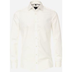 VENTI - Overhemd - Beige - Modern Fit - Popeline - Strijkvrij