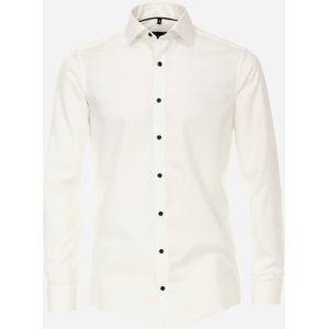 VENTI - Modern Fit - Overhemd - Wit - Popeline - Strijkvrij