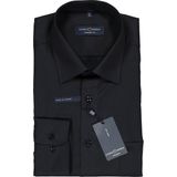 CASA MODA - Comfort Fit Overhemd - Zwart - Strijkvrij