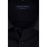 CASA MODA - Comfort Fit Overhemd - Zwart - Strijkvrij