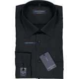 CASA MODA - Comfort Fit Overhemd - Zwart - 100% Katoen