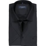 CASA MODA - Comfort Fit Overhemd - Korte Mouw - Zwart - Strijkvrij