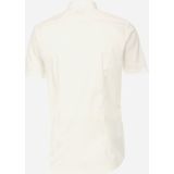 VENTI - Body Fit - Overhemd - Beige - Korte Mouw - Strijkvriendelijk