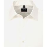 VENTI - Body Fit - Overhemd - Beige - Korte Mouw - Strijkvriendelijk