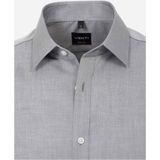 VENTI - Body Fit - Overhemd - Grijs - Korte Mouw - Strijkvriendelijk