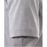 VENTI - Body Fit - Overhemd - Grijs - Korte Mouw - Strijkvriendelijk