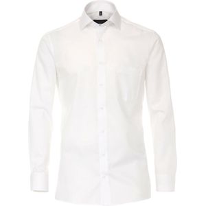 CASA MODA - Overhemd - Wit - Twill - Strijkvrij