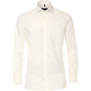 CASA MODA - Comfort Fit Overhemd - Beige - 100% Katoen - Strijkvrij