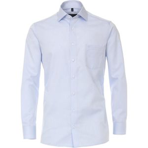 CASA MODA - Overhemd - Lichtblauw - Twill - Strijkvrij