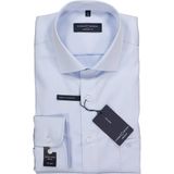 CASA MODA Overhemd - Blauw Effen - 100% Katoen - Kent Kraag - Lange Mouwen