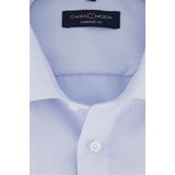 CASA MODA Overhemd - Blauw Effen - 100% Katoen - Kent Kraag - Lange Mouwen