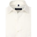 CASA MODA comfort fit overhemd - mouwlengte 72 cm - beige twill - Strijkvrij - Boordmaat: 40