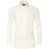 CASA MODA comfort fit overhemd - mouwlengte 72 cm - beige twill - Strijkvrij - Boordmaat: 40