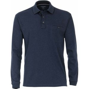 Casa Moda Polo LS Donkerblauw - Heren - Longsleeve polo