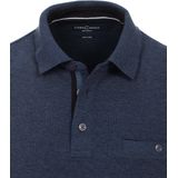 CASA MODA - Comfort Fit Polo - Blauw - Lange Mouw