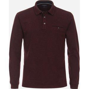Casa Moda Polo LS Bordeaux Rood - Heren - Longsleeve polo