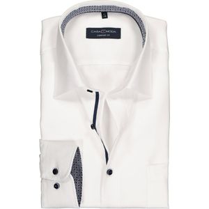 CASA MODA - Comfort Fit - Overhemd - Wit - Strijkvrij, Boordmaat: 48