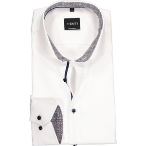 Venti Modern Fit Overhemd wit, Faux-uni