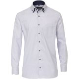 CASA MODA - Dobby - Overhemd - Blauw - Strijkvrij - Boordmaat: 53