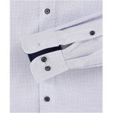 CASA MODA - Dobby - Overhemd - Blauw - Strijkvrij - Boordmaat: 53