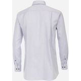 CASA MODA - Dobby - Overhemd - Blauw - Strijkvrij - Boordmaat: 53