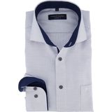 Casa Moda - Overhemd - Blauw - Lange Mouw - 100% Katoen - Modern Kent Kraag