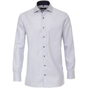 Casa Moda - Overhemd - Blauw - Lange Mouw - 100% Katoen - Modern Kent Kraag