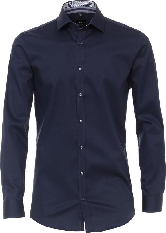 Venti Overhemd blauw, Faux-uni