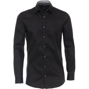 Venti Overhemd zwart, Faux-uni