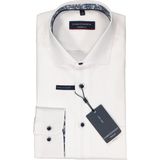 CASA MODA - Modern Fit - Overhemd - Wit - Structuurweving