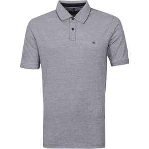 Casa Moda Polo Stretch Melange Donkerblauw - Heren