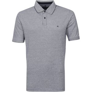 Casa Moda - Polo Stretch Melange Donkerblauw - Regular-fit - Heren Poloshirt