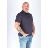 CASA MODA - Poloshirt - Antraciet Grijs - Stretch - Korte Mouwen