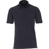 CASA MODA - Poloshirt - Antraciet Grijs - Stretch - Korte Mouwen