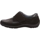 Waldlaufer - Klittenbandschoen 496H31 - Zwart - Stretch - Leer